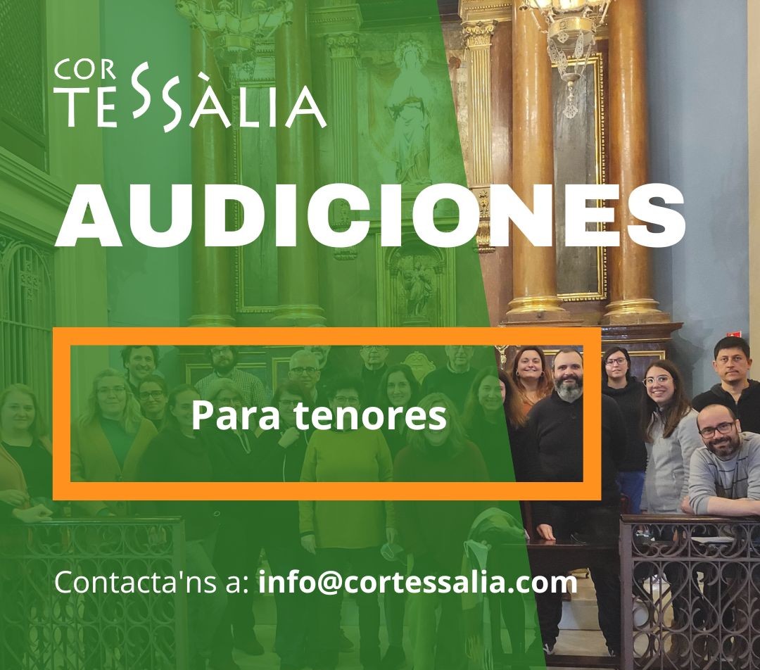 Cartel canta con Cor Tessàlia